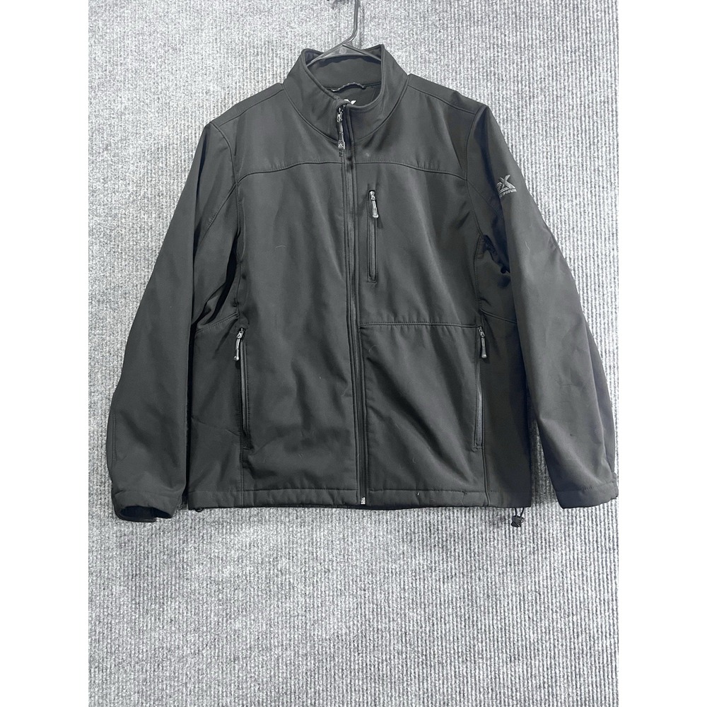 ZeroXposur Mens Water Resistant Black Jacket QS2400 Softshell Windbreaker XL